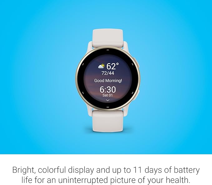 Garmin vívoactive® 5, Health & Fitness GPS Smartwatch, 42mm, Ivory